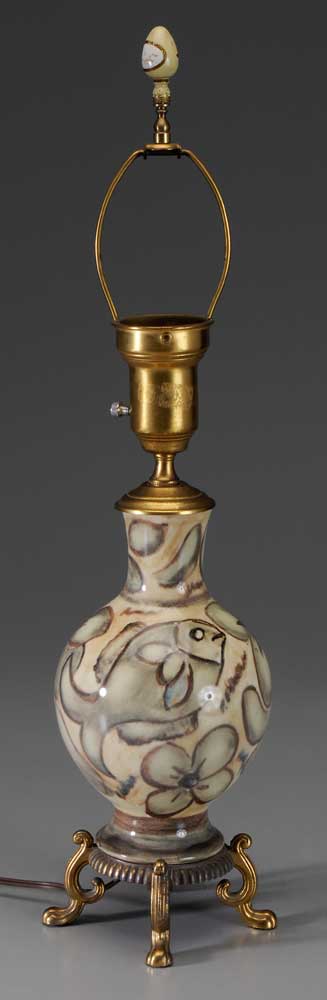 Appraisal: Rookwood Lamp American th century ceramic vase boldly decorated with