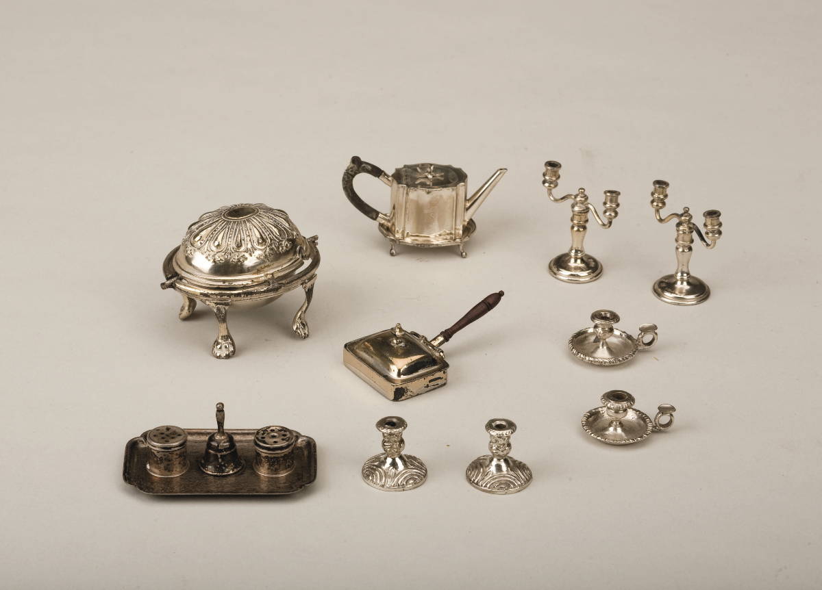 Appraisal: GROUP OF AMERICAN SILVER MINIATURE TABLEWARES WILLIAM B MEYERS CO