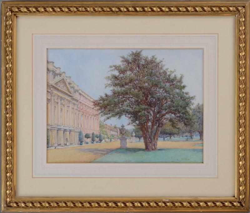 Appraisal: ERNEST A ROWE - HAMPTON COURT PALACE Watercolor on paper