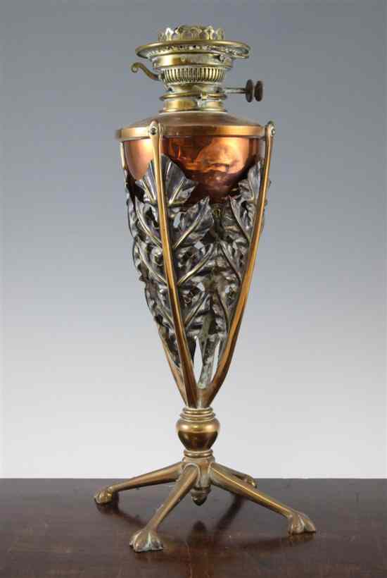 Appraisal: A W A S Benson Arts Crafts copper and brass