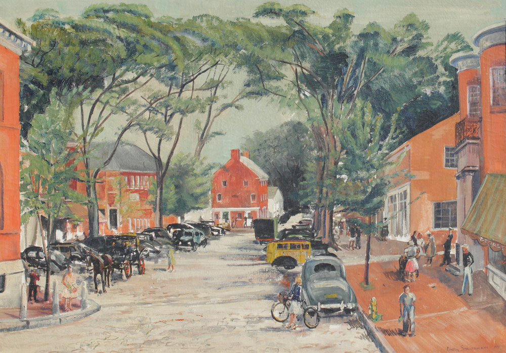 Appraisal: SHALLENBERGER Martin C American - ''Main Street Nantucket'' Nantucket Town