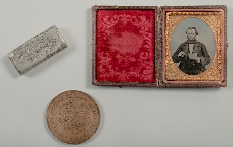 Appraisal: Fred Dennett Archive inc Tin Ingot Ingot and archive originally