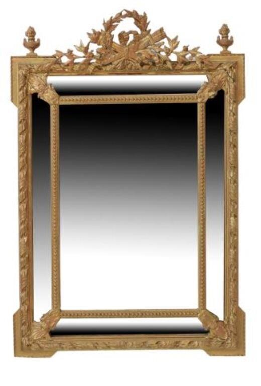 Appraisal: French Louis XVI style mirror th c in a later