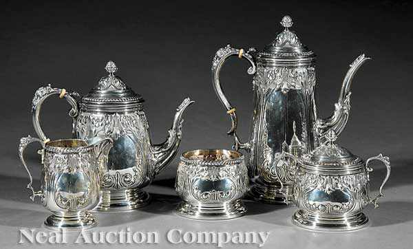 Appraisal: An American Sterling Silver Coffee and Tea Service comprised of