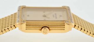 Appraisal: Patek Philippe Gold Wrist Watch w Diamonds Patek Philippe Patek