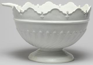 Appraisal: Italian White The bowl inscribed Made in Italy Vash the