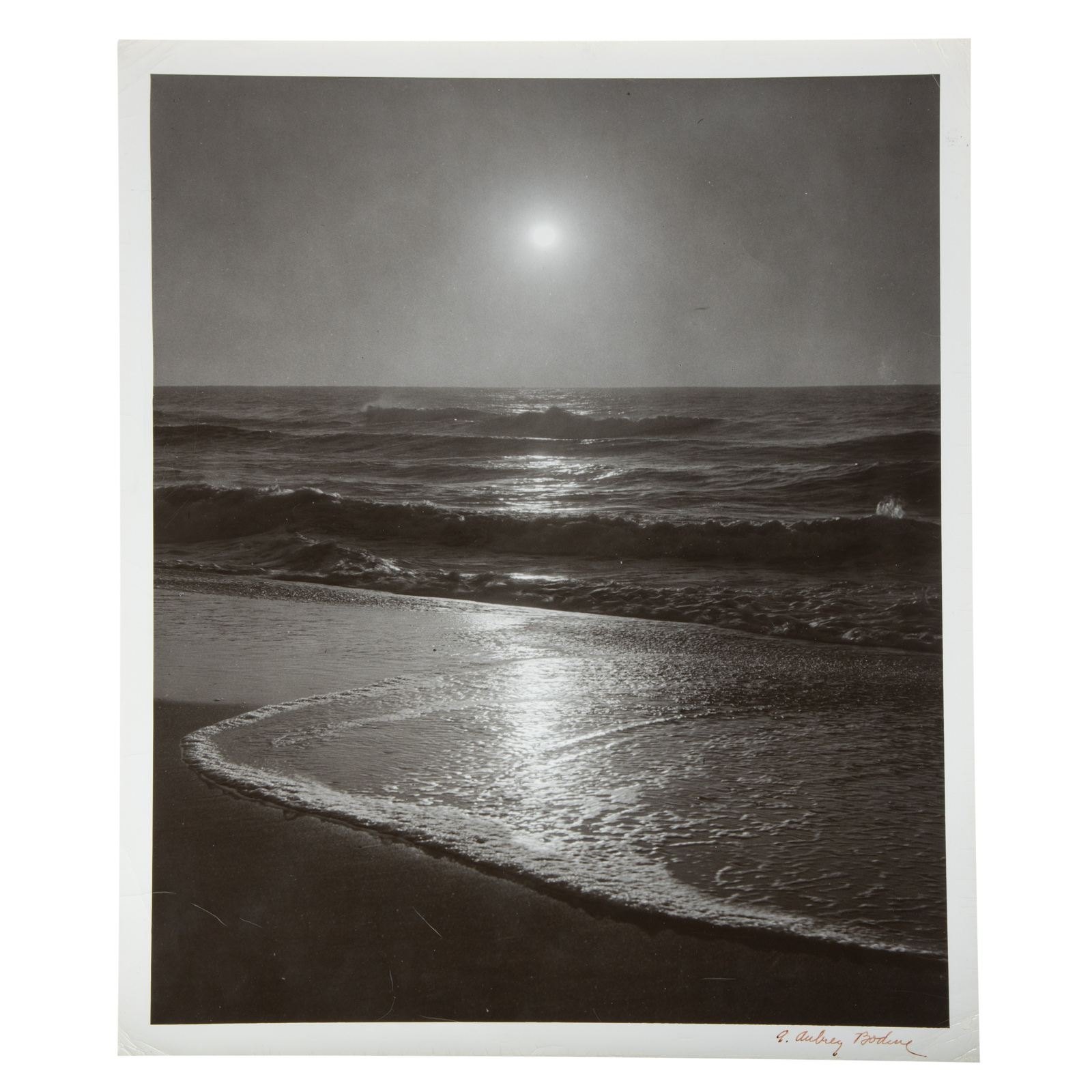 Appraisal: A AUBREY BODINE ATLANTIC OCEAN American - Gelatin silver print