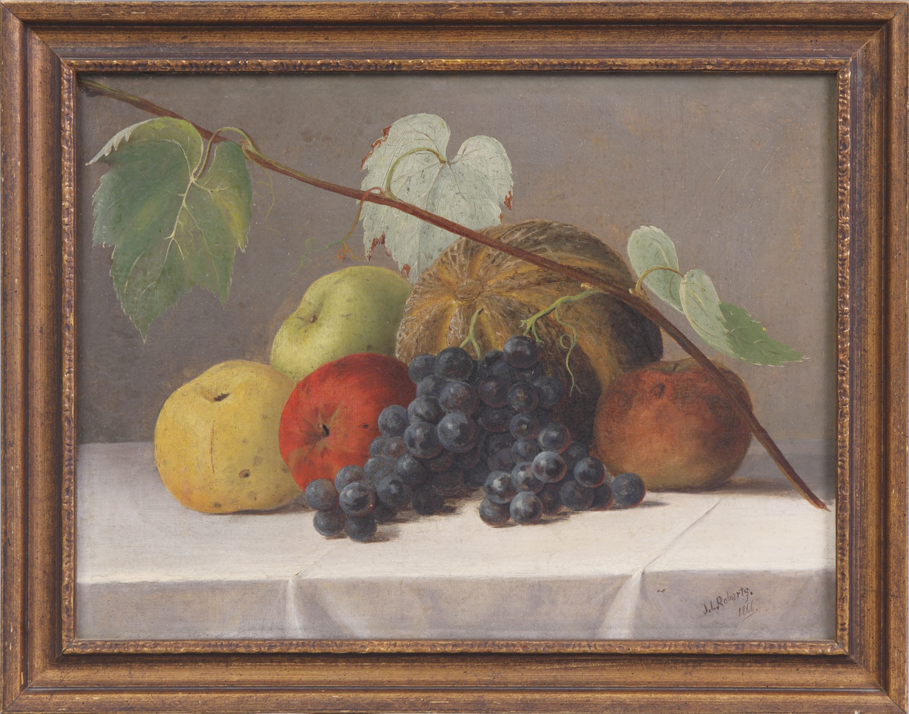 Appraisal: J L Roberts Still Life Paintings Sgn J L Roberts