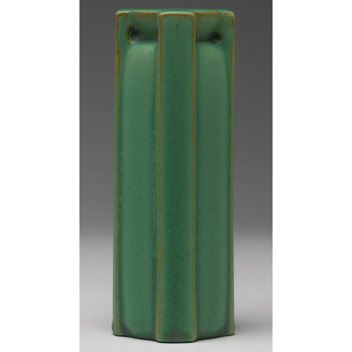 Appraisal: Teco vase designed by William Gates four buttress