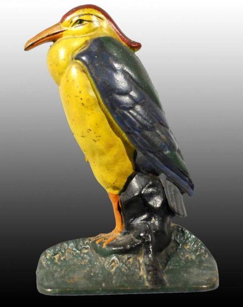 Appraisal: Cast Iron Heron Bird Doorstop Description Made by Albany Foundry