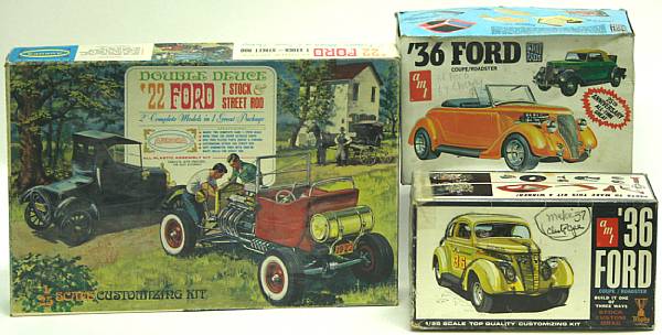 Appraisal: s era plastic model kits Lot includes Ford kits other