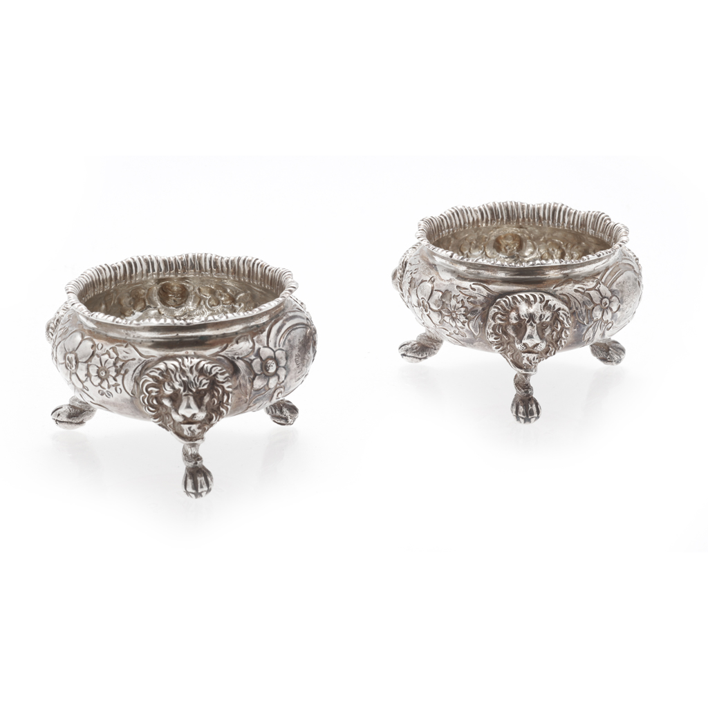 Appraisal: A pair of Victorian salts William Robert Smily London of