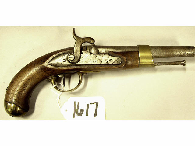 Appraisal: Antique French Mauberge Arsenal signed heavy cavalry pistol converted to