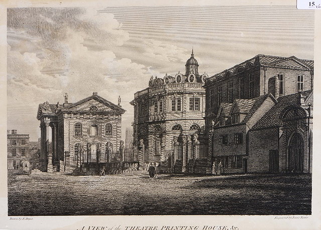 Appraisal: JAMES BASIRE AFTER E DAYESA view of the Theatre Printing