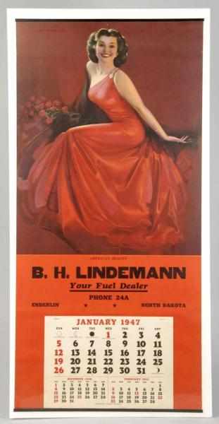 Appraisal: Rolf Armstrong Calendar from Enderlin ND Description Titled American Beauty