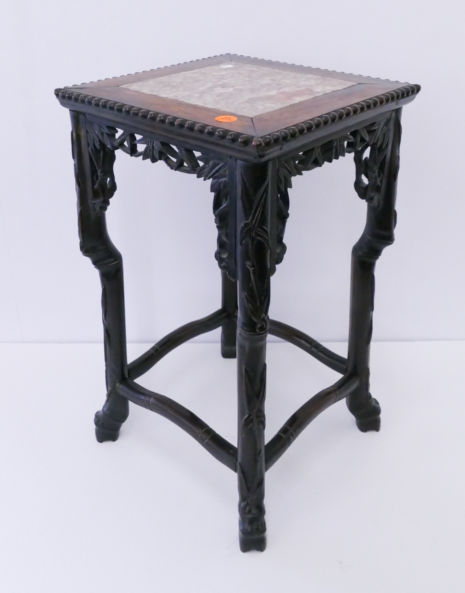 Appraisal: Antique Chinese Rosewood Square Plant Stand- x ''