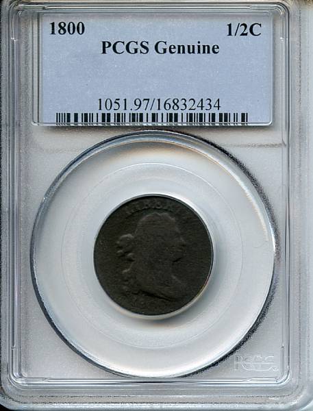 Appraisal: C Genuine Environmental Damage PCGS C- B- R Details of