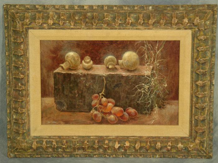 Appraisal: Don Lord American th c polymer tempera Mushrooms and Grapes