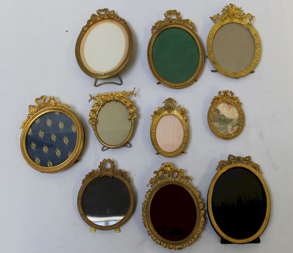 Appraisal: Lot of Assorted Quality Bronze Frames From an Old Westbury