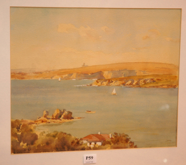 Appraisal: ROBERT CAMPBELL MANLY FROM NEILSON PARK WATERCOLOUR