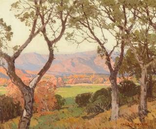 Appraisal: Edgar Payne - Vista Through the Sycamores Ojai Valleyoil on