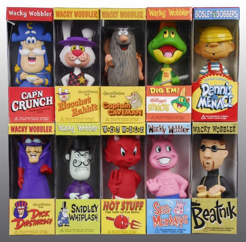 Appraisal: Lot of Contemporary Funko Wacky Wobblers Description All in original