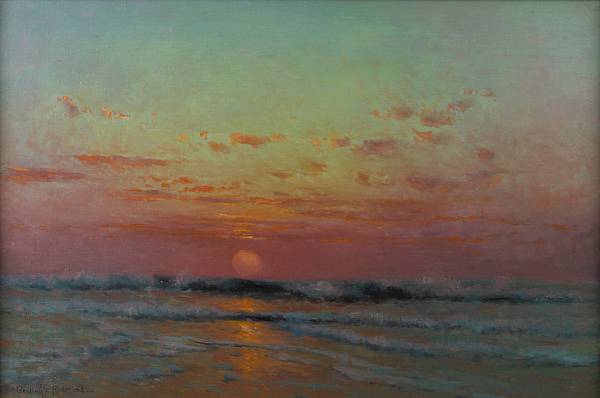 Appraisal: Granville Redmond - Sunset beyond the waves signed 'Granville Redmond'