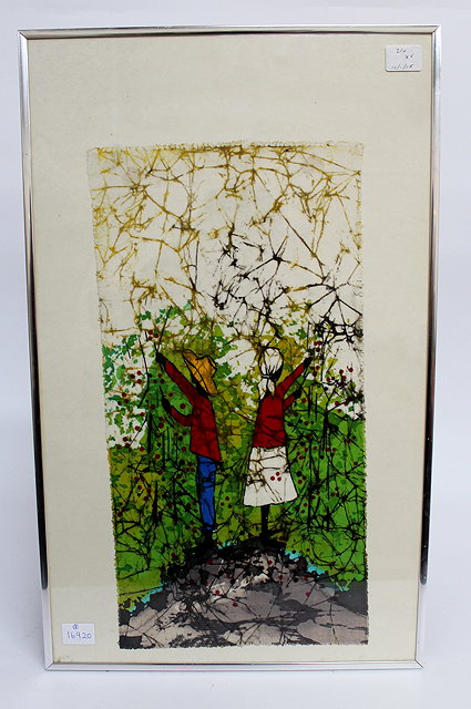 Appraisal: MADELINE C SMITHTALL TREES signed cm x cm and four