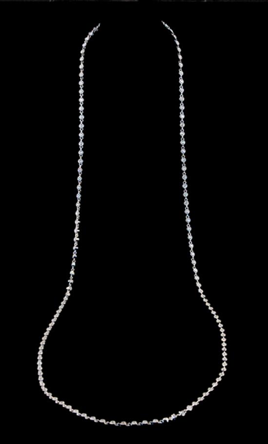 Appraisal: Diamond chain necklace round diamonds ctw color G-H clarity VS