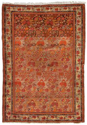 Appraisal: Malayer rug central panel with flowers and scattered boteh on