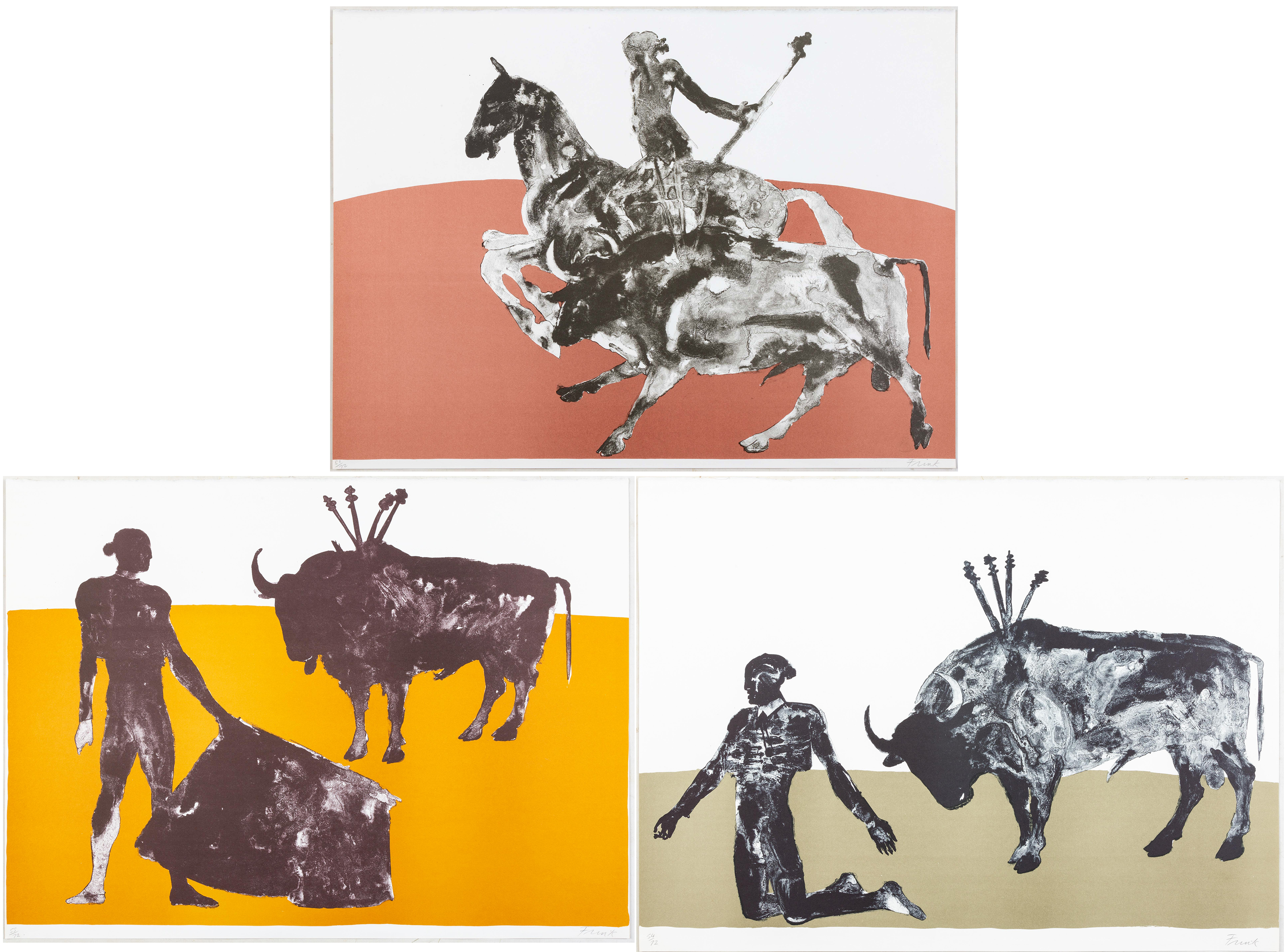 Appraisal: DAME ELISABETH FRINK R A BRITISH - CORRIDA III CORRIDA