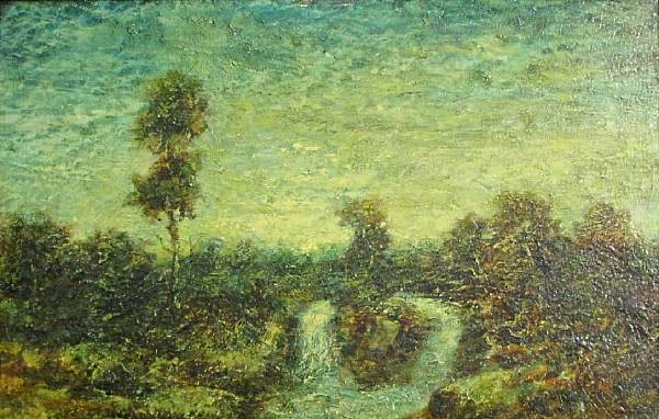 Appraisal: Attributed to Ralph Albert Blakelock American - Evening bears signature