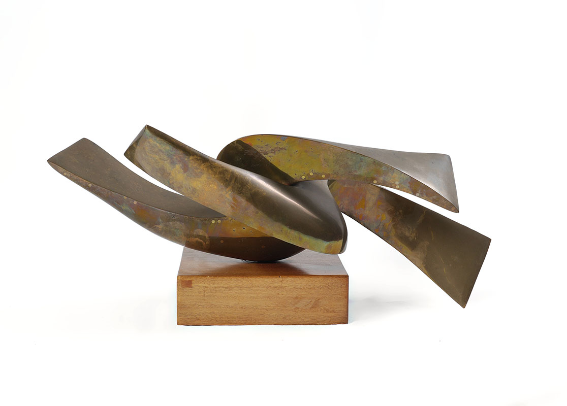 Appraisal: NIERMAN Leonardo Mexican - Abstract Form Bronze '' H at