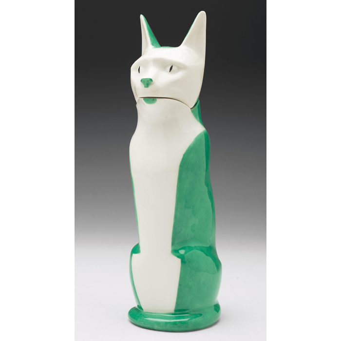 Appraisal: Theodore Havilandcovered vessel fox in green andwhite executed bySandoz marked