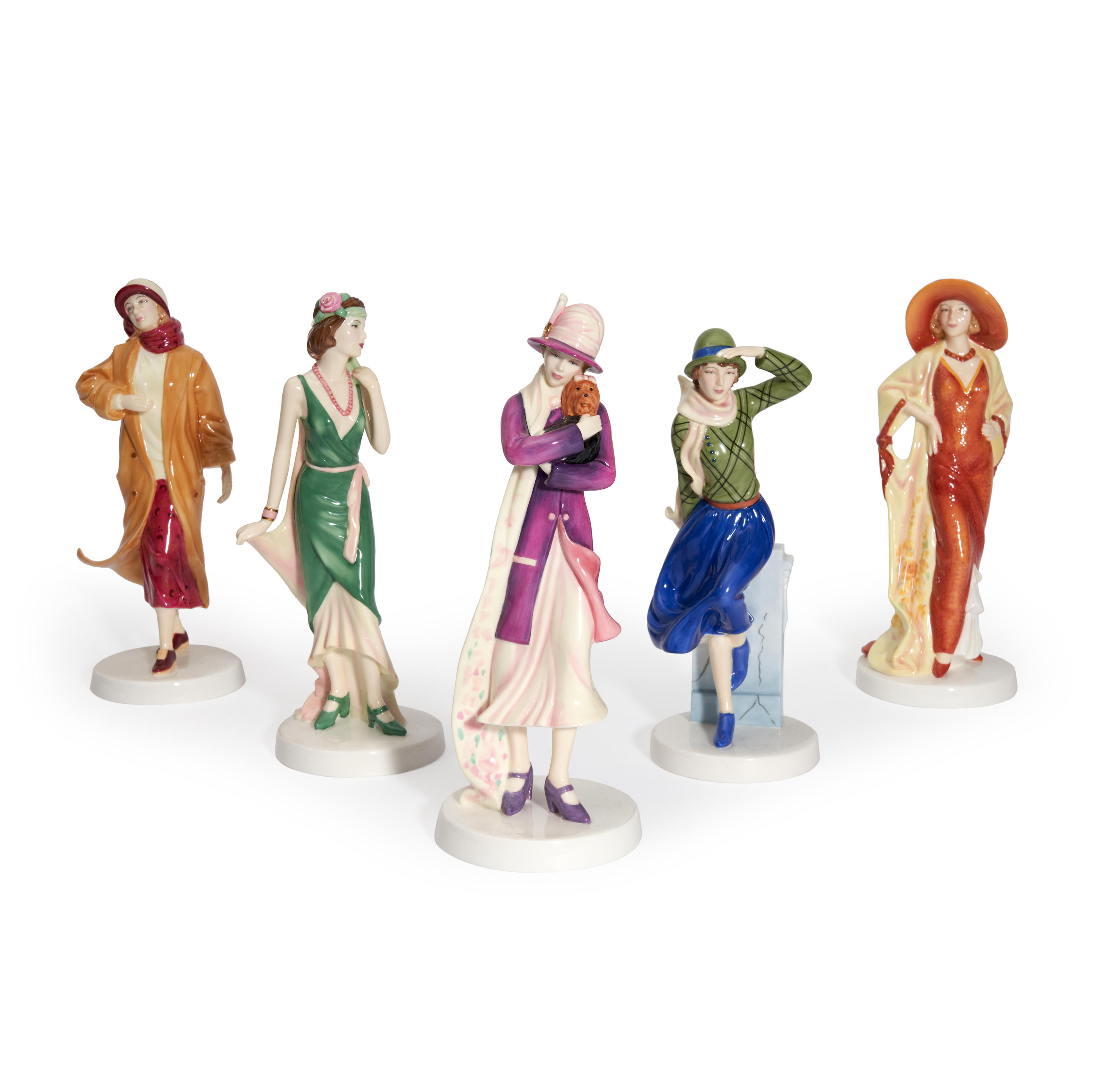 Appraisal: FIVE ROYAL DOULTON PRETTY LADIES all of women in s