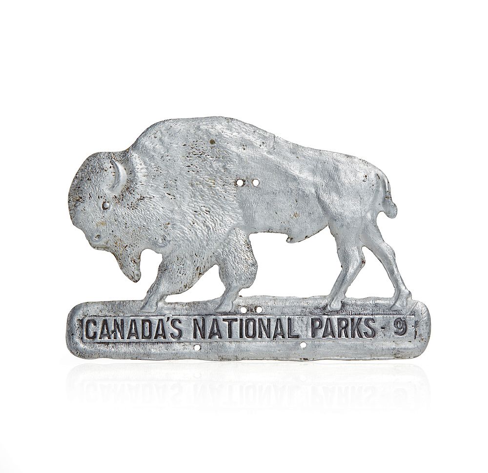 Appraisal: Canada's National Parks ' ' Radiator Badge from Aluminum radiator