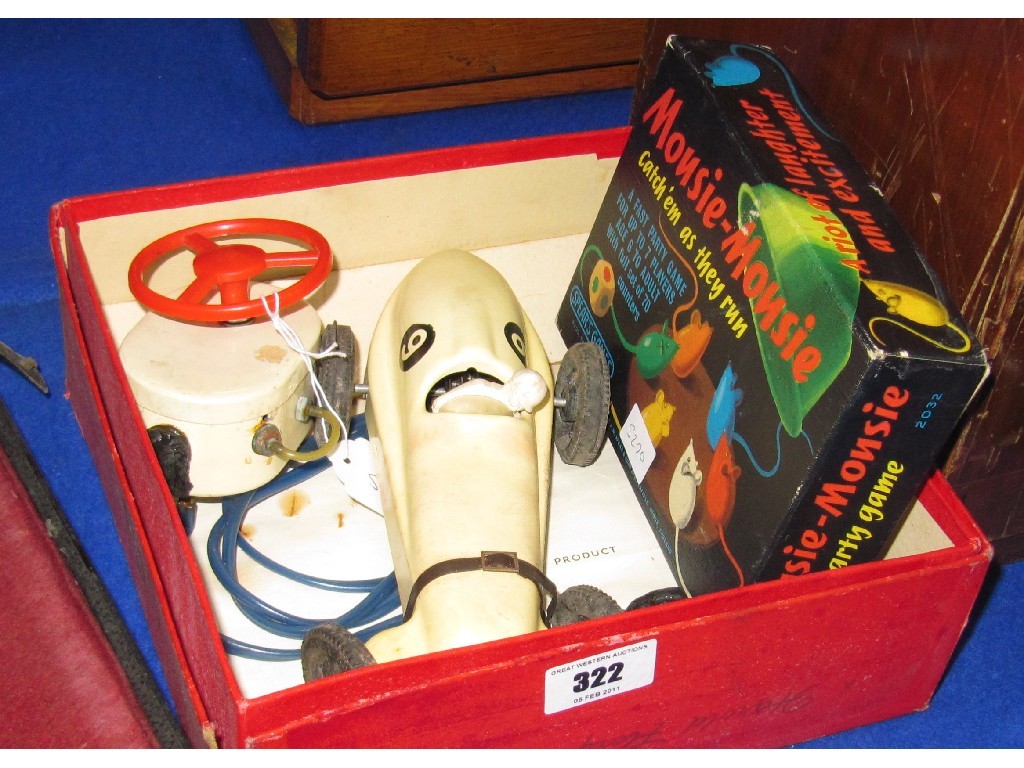 Appraisal: Lot comprising game 'Mousie-Mousie' and remote operated racing car