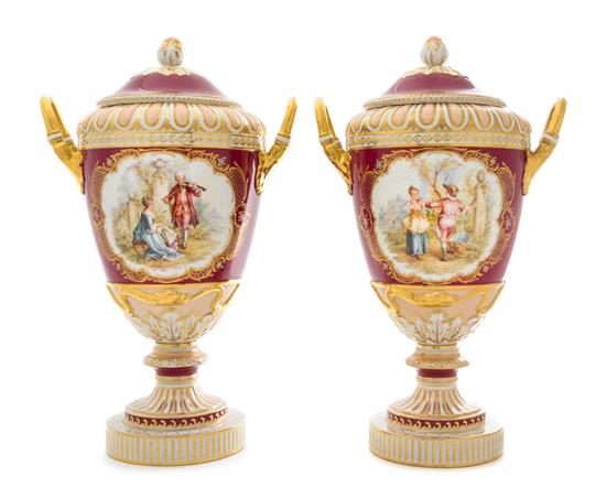 Appraisal: Sale Lot A Pair of Berlin K P M Porcelain