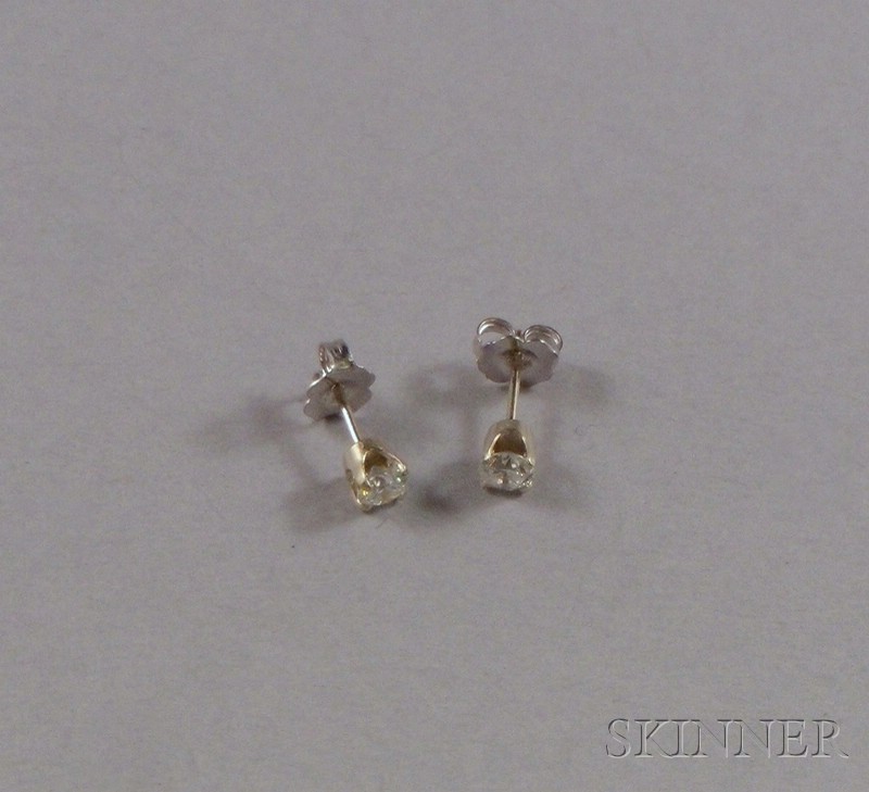 Appraisal: Pair of Diamond Earstuds each approx cts