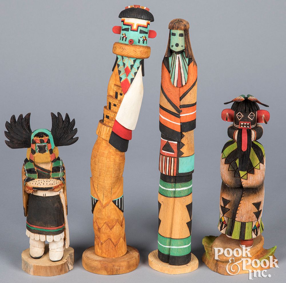 Appraisal: Adrian Poleahla Hopi Indian kachina figure Adrian Poleahla Hopi Indian