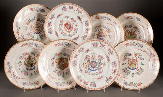 Appraisal: Set of eight Samson porcelain plates in the Chinese Export