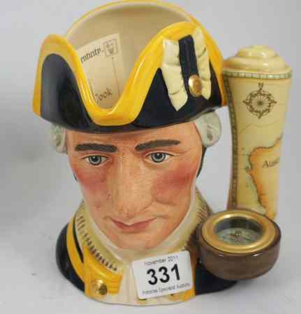 Appraisal: Royal Doulton Large Character Jugs Captain James Cook D Limited