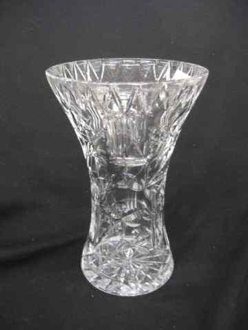 Appraisal: Cut Glass Vase deeply cut floral design '' excellent