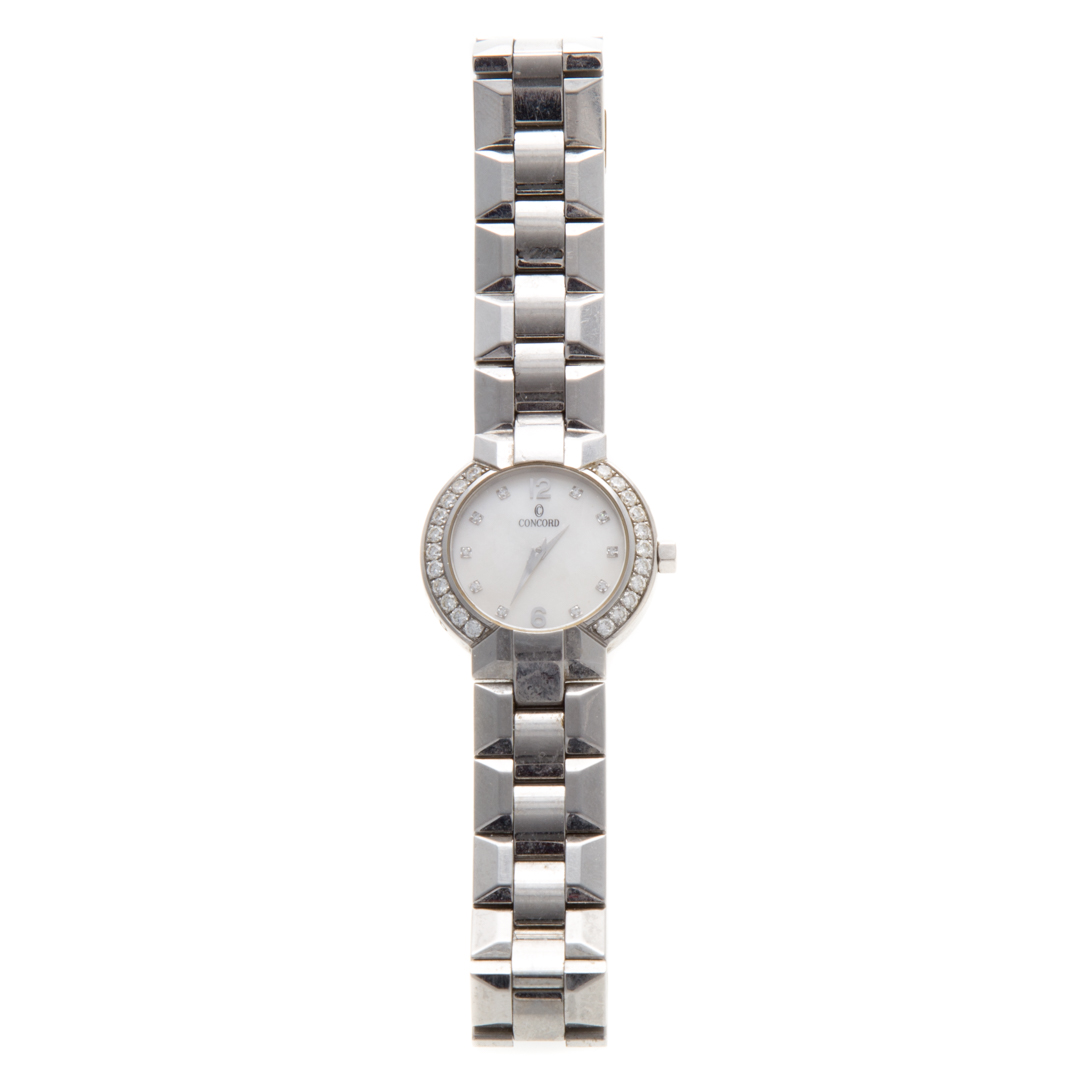 Appraisal: A Lady's Diamond La Scala Watch by Concord Stainless steel