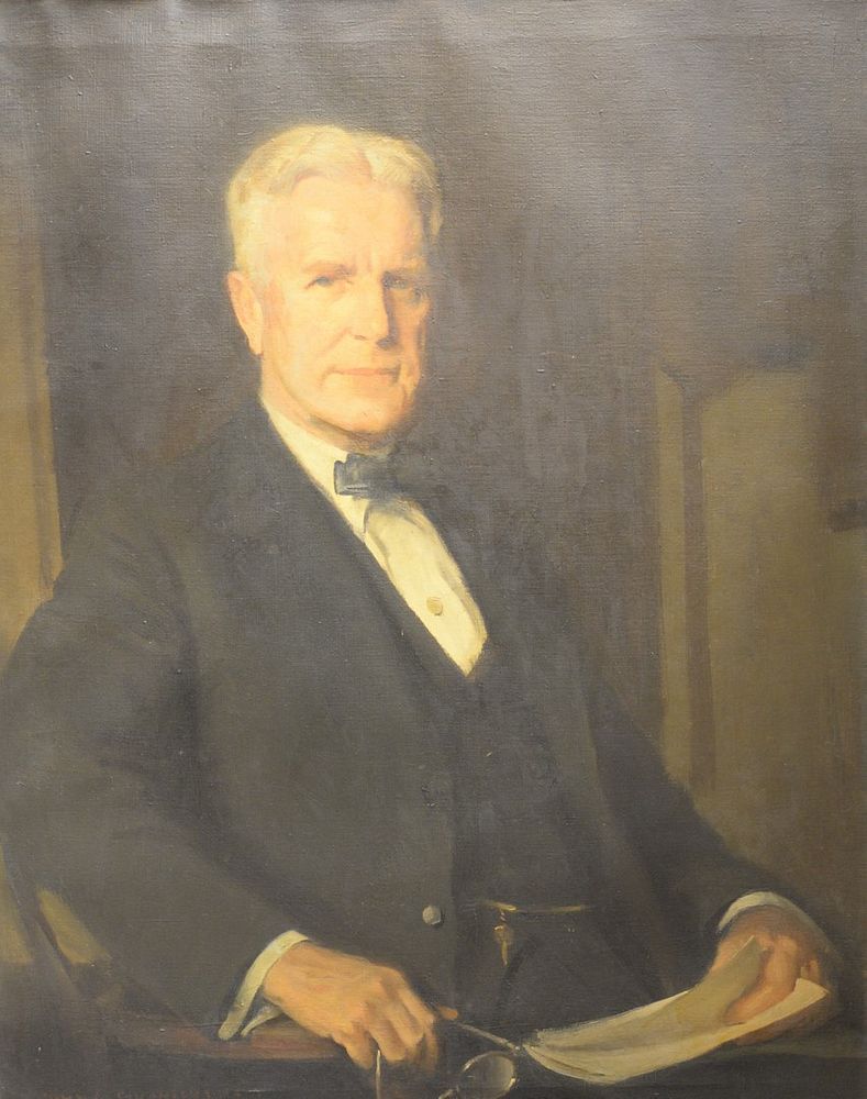 Appraisal: John Christen Johansen Danish - portrait of William Barclay Parsons