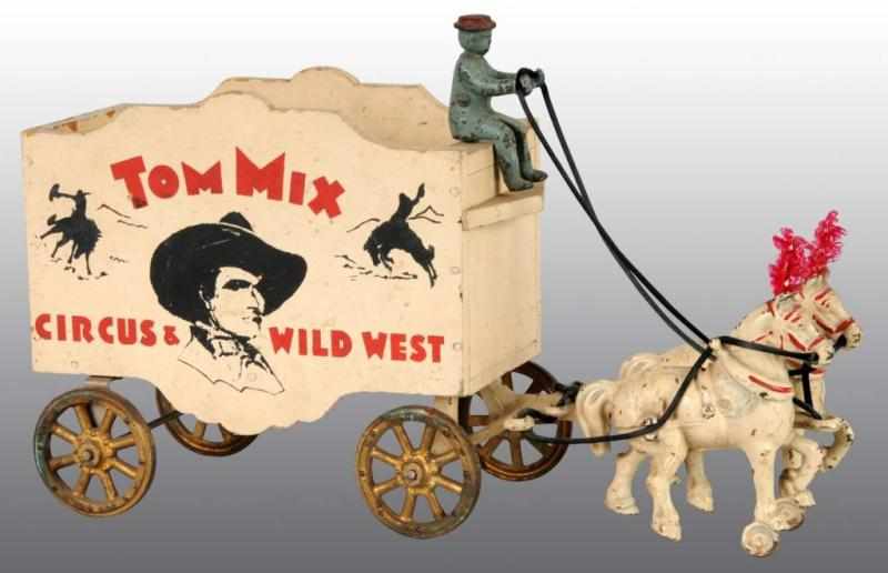 Appraisal: Arcade Tom Mix Wild West Circus Toy Description Front end