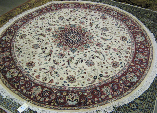 Appraisal: ROUND PAKISTANI-PERSIAN CARPET ' diameter