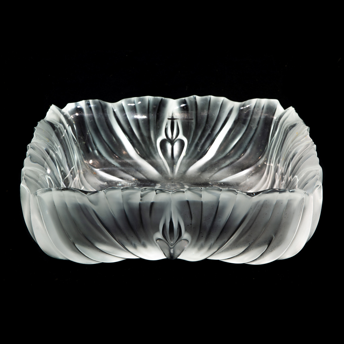 Appraisal: A LALIQUE FROSTED AND CLEAR GLASS VICTORIA BOWL A Lalique