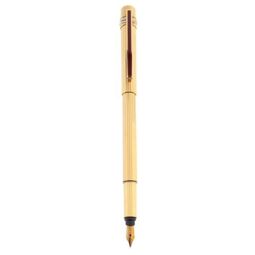 Appraisal: A Le Must de Cartier gold plated fountain pen Ref