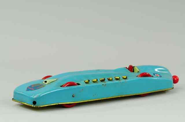 Appraisal: BUFFALO TOYS BLUE BIRD SPEED CAR English speed record car